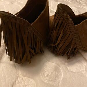 Faded Glory fringe booties